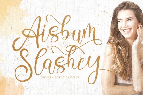 Aisbum Slashey: A Modern Script Typeface for Editorial Design