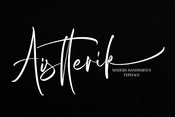 Aistterik: The Elegant Script Font for Premium Branding