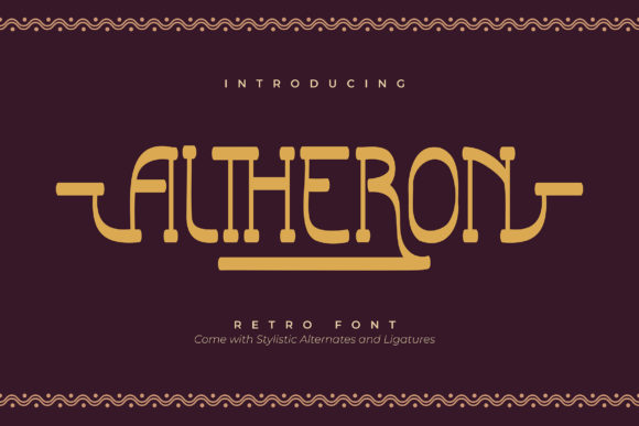 Altheron: The Retro Serif Font That Transforms Small Business Branding