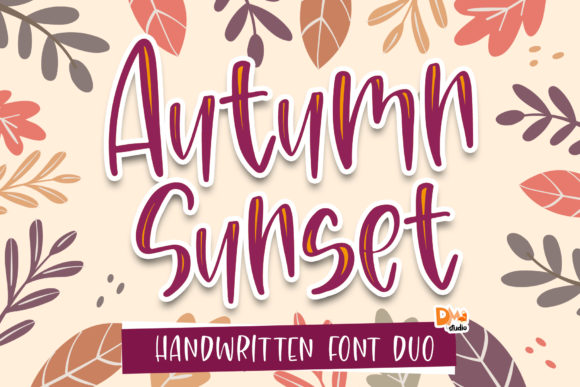Autumn Sunset: The Perfect Handwritten Font for Your Creative Shop