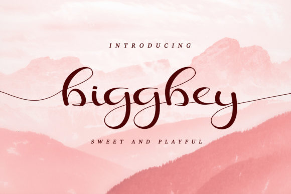 Biggbey: A Sweet Script Handwritten Font for Editorial Design