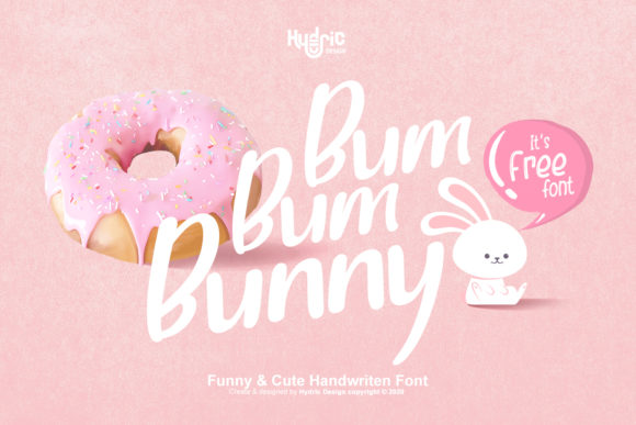 Bum Bum Bunny: The Sweet Handwritten Font for Editorial Design