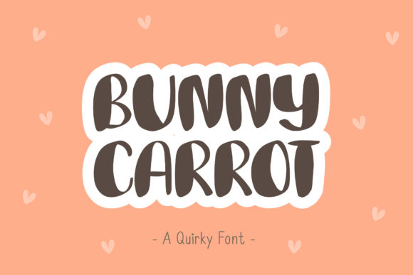 Bunny Carrot: A Playful Handwritten Typeface for Editorial Design