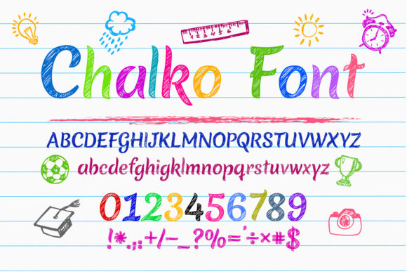 Chalko: The Perfect Script Handwritten Font for School-Themed Projects