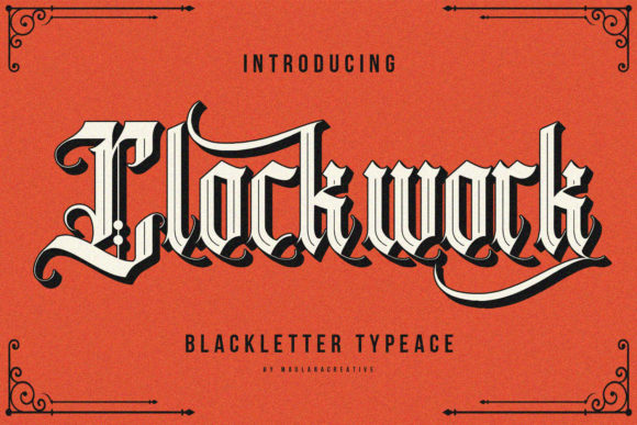 Clockwork: A Bold Blackletter Typeface for Editorial Design
