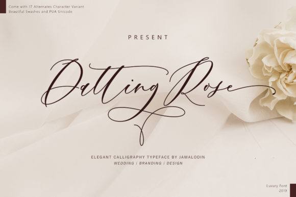 Datting Rose: The Elegant Handwritten Font for Creative Makers