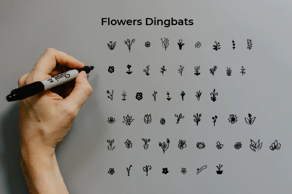 Flowers: The Delicate Dingbats Font for Standout Web Design