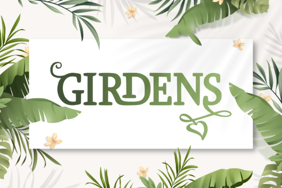 Girdens: A Modern Serif Typeface for Digital Design