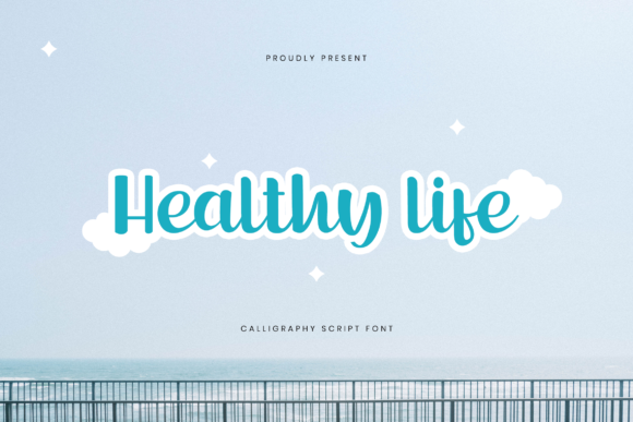 Healthy Life Font for Handmade Crafts and Printables