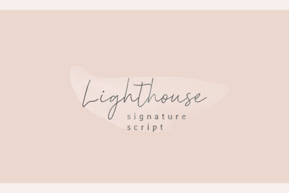 Lighthouse: A Casual Handwritten Typeface for Makers
