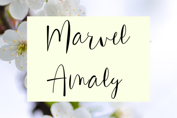 Marvel Amaly: The Perfect Handwritten Typeface for Creative Branding