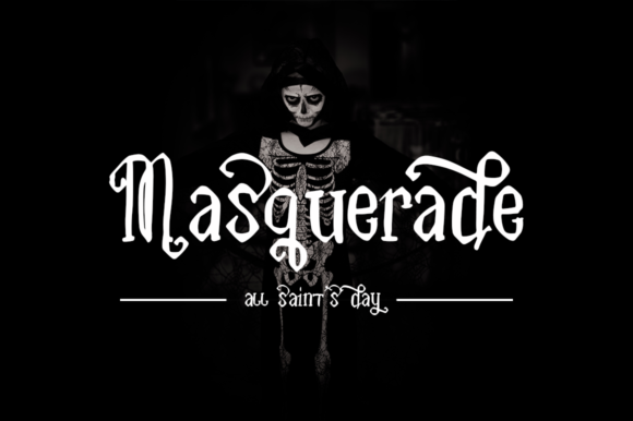 Masquerade: The Stylish Handwritten Font for Unique Halloween Designs