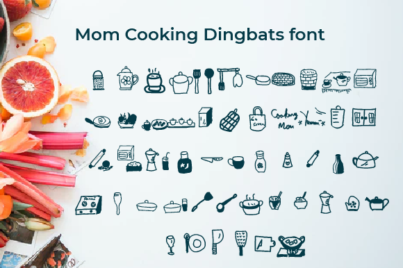 Mom Cooking: A Whimsical Font for Kitchen Branding