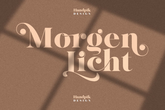 Morgen Licht: The Elegant Serif Font for Modern Brand Identity