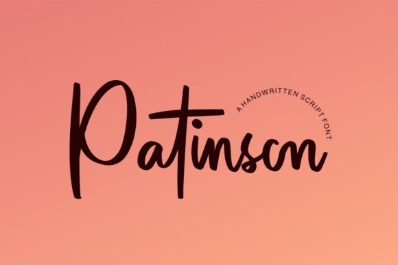 Patinson: The Sweet Handwritten Font for Your Brand Identity