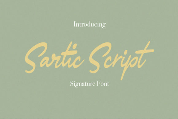 Sartic Script: A Classy Handwritten Typeface for Modern Web Design