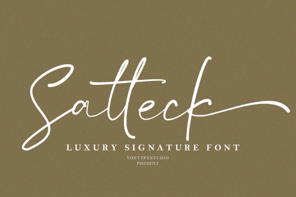 Satteck: The Elegant Script Font for Modern Web Design