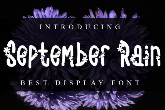 September Rain: A Delicate Decorative Font for Crafters