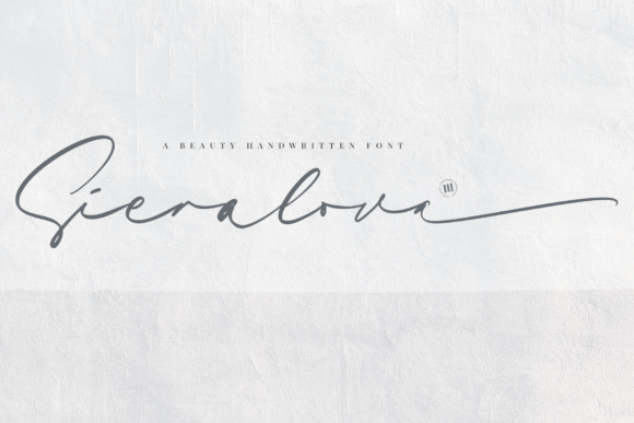 Sieralova: The Handwritten Font for Authentic Brand Identity