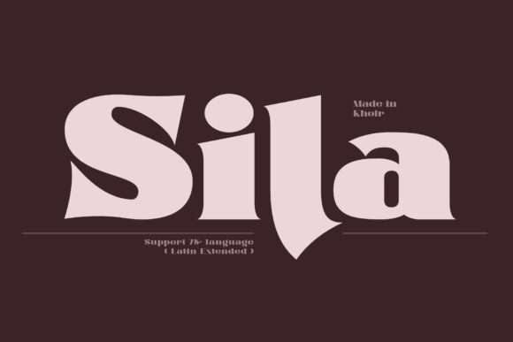 Sila: A Bold Serif Typeface for Handmade Branding